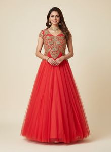 Elegant Red Ethnic Gown