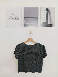 Striped Cropped T-Shirt