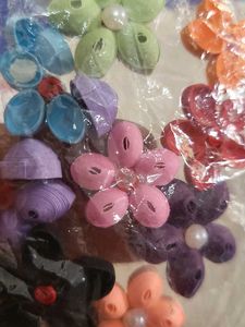 Quilling And Red Ribbon For Craft