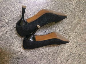 Sparkly Black Stiletto Heels