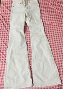 H&M White Flare Jeans
