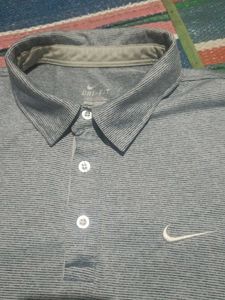 Grey Nike Polo Shirt