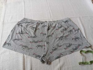 M&amp;S Cute Zebra Print Pajama Shorts