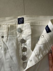 GAP White Denim Jeans