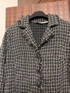 Checkered Tweed Jacket