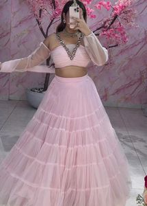 Elegant Pink Lehenga Choli Set