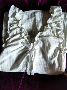 Cozy White Nightgown with Ruffles