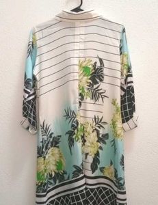Floral Print Shirt Dress