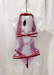 28197. Red Lace Teddy Lingerie