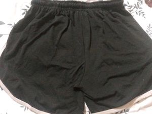 Mid Rise Black Shorts