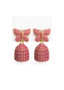 Designer Butterfly Jhumka Earrings