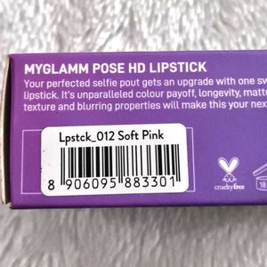 MyGlamm POSE HD Lipstick-Soft Pink (Pink)-4 gm | M