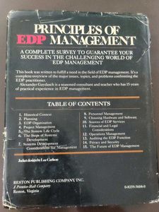 Principles Of EDP Management(Vintage Book)