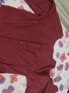 Maroon Embroidered Blouse