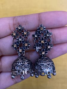 Elegant Floral Jhumka Earrings