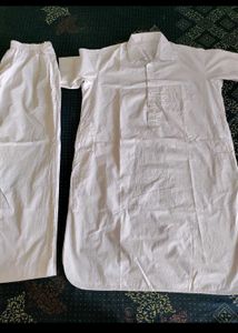 Men's White Kurta Pajama Set
