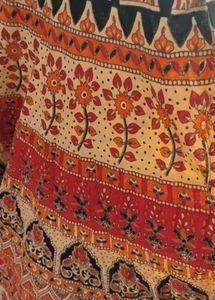 Elegant Floral Print Gown with side attache