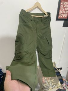 Convertible Cargo Pants Shorts Olive Green