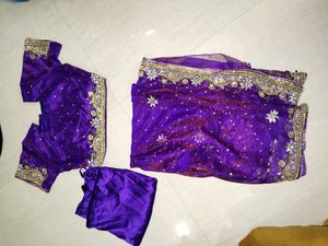 Designer Diamond Work Sareee