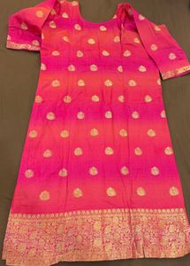 Vibrant Pink Ombre Kurta