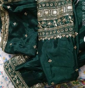 Royal Blue Embroidered Lehenga Choli -semi Stitch