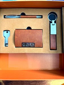 5 In 1 Corporate Gift Set Diary Pen Drive Card Key