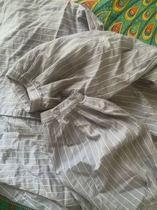 Striped Button-Up Shirt