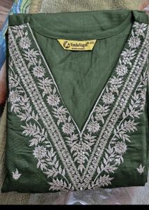 Elegant Green Embroidered Kurta Set