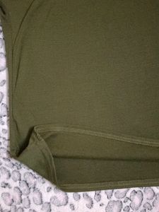 Casual Olive Green Tshirt