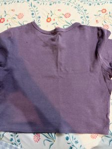 Lavender Cropped T-Shirt