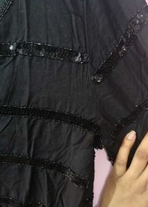 Elegant Black Sequin Kurta