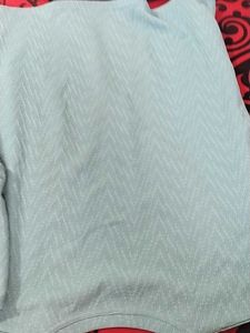 41.Light Blue Textured cord set tshirt pant
