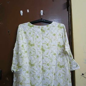 Blue Printed Cotton Kurta (two)