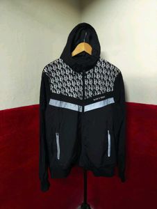 Stylish Black & White Logo Jacket