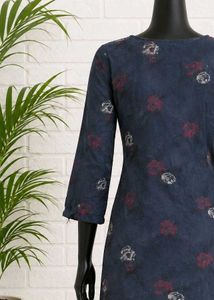 Stylish Blue Kurti with Abstract Print