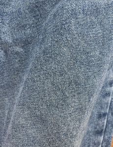 Blue Button-Up Wide Leg Jeans
