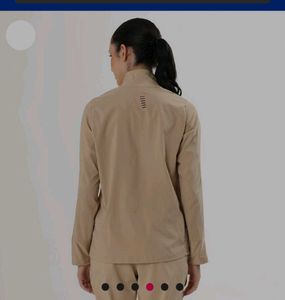 Women's Beige Full Zip Jacket