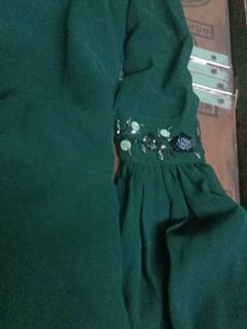 Elegant Green Embellished Kurta