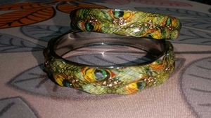 Peacock Feather Bangles