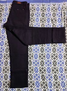 Men Cotton Jean's Pant, Navy Blue