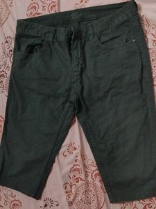 Dark Green Capri Pants