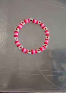 Heart Charm Beaded Bracelet