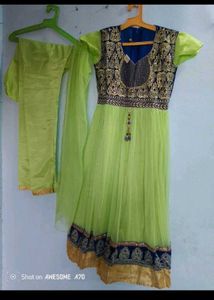 Girls' Festive Anarkali Suit