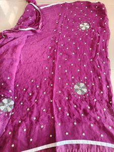 brand new Beautiful Embroidered chiffon Saree