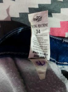 Blue Wash Faded Denim Jeans