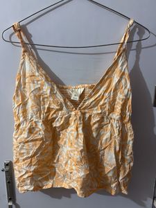 Flowy Tropical Print Camisole Top