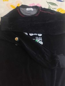 Men's Black Graphic Motorcycle Sweatshirt