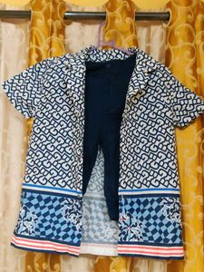 Stylish Boys’ 2-Piece Set – Shirt + Shorts