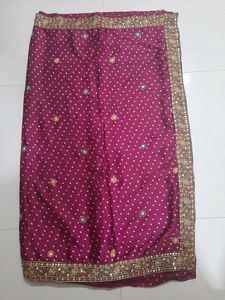 Silk Bandhani Saree