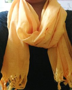 Yellow Handloom Duppatta Lightweight